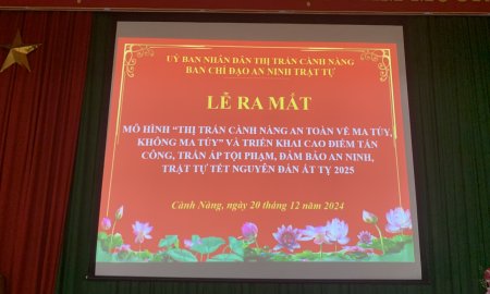 Ra mắt mô hình "Thị trấn Cành Nàng an toàn về ma túy, không ma túy"