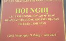 Hội nghị góp ý Đề án đặt tên Đường, tên Phố trên địa bàn thị trấn Cành Nàng