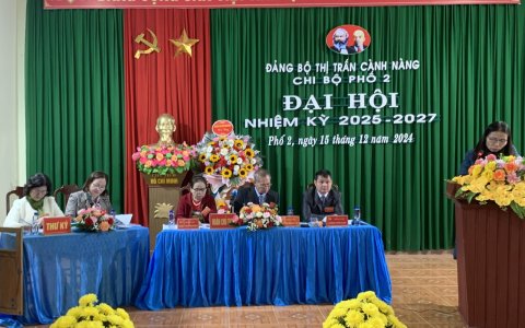 Đại hội điểm Chi bộ Phố 2, nhiệm kỳ 2025-2027