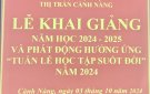 Khai giảng Trung tâm HTCĐ năm học 2024 - 2025