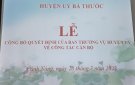 Lễ công bố Quyết định về công tác cán bộ