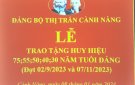 Lễ trao tặng Huy hiệu Đảng năm 2023