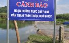 Cắm biển cảnh báo tai nạn đuối nước