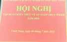 Hội nghị tập huấn công tác An toàn thực phẩm năm 2023