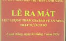 Lễ ra mắt Lực lượng tham gia bảo vệ An ninh trật tự ở cở sở
