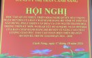 Hội nghị triển khai Nghị quyết của Đảng bộ Tỉnh, Đảng bộ Huyện